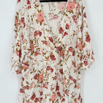 Torrid  Babydoll Challis Kimono Sleeve Top Floral Size 5 5x Feminine Flowy V Neck Photo 0