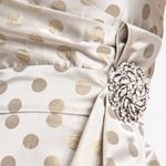 Eliza J  Embellished Strapless Metallic Satin Party Bridesmaid Dress Size 6 New Photo 3