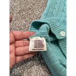 Isle of Skye Women Scotland Made Pure Cashmere Blue cardigan sweater fit sz S Photo 3