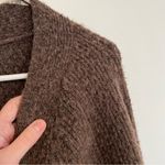 Ava & Viv  Plus Size Cozy Boyfriend Cardigan Brown Black Button Down Sweater 2X Photo 7