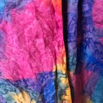 Jasmine Silk by  Vintage Silk Tie‎ Dye Button Up Blouse Rainbow Size Petite Small Photo 5