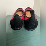 Bernie Mev Red Woven Flats with Black Suede Toe Cap Size 40 comfort Photo 4