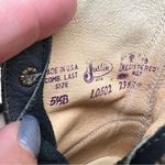 Justin Boots Vintage 80s 90s Justin Roper Gray Lace Up Kilte Fringe Toe Cowgirl Western Boots Photo 7