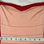 Bebe Bandage Ombre Coral Combo Strapless Sweetheart Neck Mini Dress XS Bodycon Photo 8