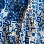 Lovestitch Women's  Love Stitch Blue Flounce Batwing Blouse Size Med #1650 Photo 2