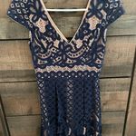 Charlotte Russe Charolette Russe Navy And Nude Lace dress Photo 0