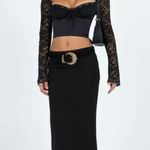 Princess Polly Markwell Long Sleeve Corset Lace Top Black Size 6 Photo 1