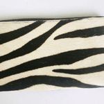 Club Monaco zip around calf hair leather wallet NEW Photo 1