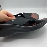 Bzees  Black Platform Stretch Strappy Sandals Womens 9 Casual Slip On Beachy Photo 2