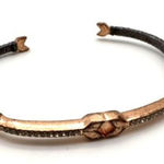 Stella & Dot ‎ Resilience Cuff bracelet rose gold pave Bangle Vintage Photo 0