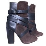 Pour La Victoire  Bionda Ebony Brown Kid Suede Leather Boots- size 7-1/2 Photo 0