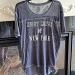 Night Moves  of New York Charcoal Top Wrap High Low Shirt Womens Small Photo 11