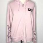 PINK - Victoria's Secret PINK VICTORIA’S SECRET Light Baby Pink Full Zip Hoodie Hooded Jacket Small Photo 0