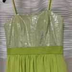 Cache Designer Hi Lo Prom Evening Dress Lime Green Sequin Sz 0 Please Read Photo 6