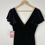 Birdy Grey  Hannah Velvet Black Maxi Dress Size Small New Photo 8