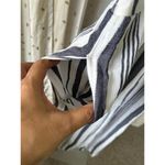 American Eagle  Stripe Surplice Adjustable Ring Strap Smocked Back Jumpsuit M Photo 4