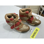 Shoedazzle Womans Frame 6 Tan Orange Lace Up Ankle Boots Photo 1