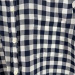 J.Crew  Size S Gingham Classic Button Down Shirt in Boy Fit Shirt B9491 Navy Photo 4
