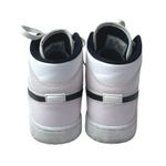 Nike  Air Jordan 1 Mid Pink White Lace Up High Top Athletic Sneakers Shoes Sz 7.5 Photo 2