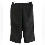 J.Jill  Black Cropped 100% Linen Pants Size Small Petite Photo 2