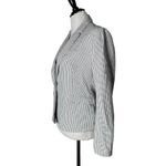 Reiss Monochrome Minimalist Blazer Women Size L One Button Suit Jacket Office Photo 9