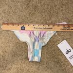 Alo‎ X Frankies Bikinis Cheeky Bikini Bottom Pastel Checker Size S White Photo 5