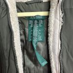 Lauren Ralph Lauren Green Puffer Down Jacket Faux Fur Hood Women's Small Photo 2
