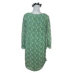 Max Studio  Women’s Sheath MIDI Dress~SMALL~3/4 Sleeve GREEN Floral Poly LINED Photo 2