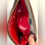 Dooney & Bourke Brown Croc Embossed Leather Large Slim Wristlet Clutch READ Photo 9