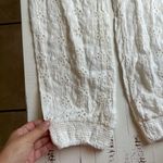 Surf Gypsy  eyelet lace jogger style white pants Photo 4