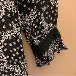 Bila Floral Sheer Blouse Black White Small Photo 5