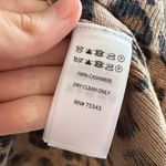 Cynthia Rowley 100% 2-Ply Cashmere Cheetah Print Crewneck Sweater, Size Large Photo 10