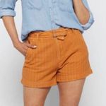 Kut From The Kloth  Jean Shorts Size 12 Justine Belt Cotton Hemp Burnt Orange NWT Photo 0