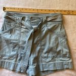 White House | Black Market  Blue Cargo Shorts with Tie-Belt Photo 3