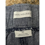 Van Heusen  Women’s Linen Blend Crop Pants Size 10 Blue – Mid Rise Straight Photo 6
