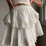 Aritzia Sunday Best Lady Tiered Eyelet Skirt Photo 0