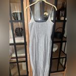 Quince NEW  100% European Linen Scoop Neck Midi Dress pinstripe adjustable straps Photo 3