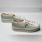 Kate Spade Keds Triple Up Woven Weave Green White Sneakers Shoes Size 8 Photo 4