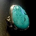 Silpada Tumbled Turquoise Sterling Silver 925 Ring Sz 7 Photo 0
