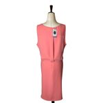 Drew  by Anthropologie Pink Sleeveless Tie Waist Morgan Dress Size L Photo 4