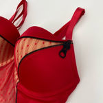 Jezebel  USA Red Lingerie Push Up Bustier Corset Bra Top Size 36D Sexy Intimates Photo 4