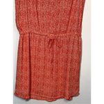 Hilary Radley  Women's Lined Layered Sheer Tunic Midi Dress Orange Size 6 Photo 1