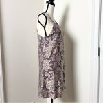 Lazy sundays  Anthro Fairy Floral Texture Boho Mini Sleeveless Halter Dress Sz M Photo 5