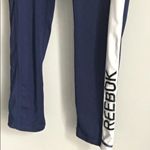 Reebok Women’s Crop Contrast Logo Striped Legging Photo 2