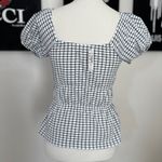 Madewell #55 NWT  Tiered Peplum Top in Black/White Photo 3