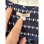 Gap  Women's Navy White Teardrop Print Long Sleeve Button Up Shirt Size S Photo 2