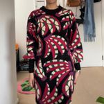 Farm Rio Banana Dots Knit Sweater Dress Photo 4