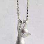 Boutique Silver Cat Pendant Necklace Photo 0