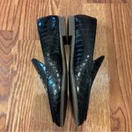 Lucky Brand  Women Black Alligator Embossed Textured Leather Loafers Flats Sz 8 Photo 3