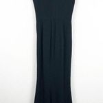 Dress the Population  Iris Slit Crepe Black Gown Maxi Dress Photo 12